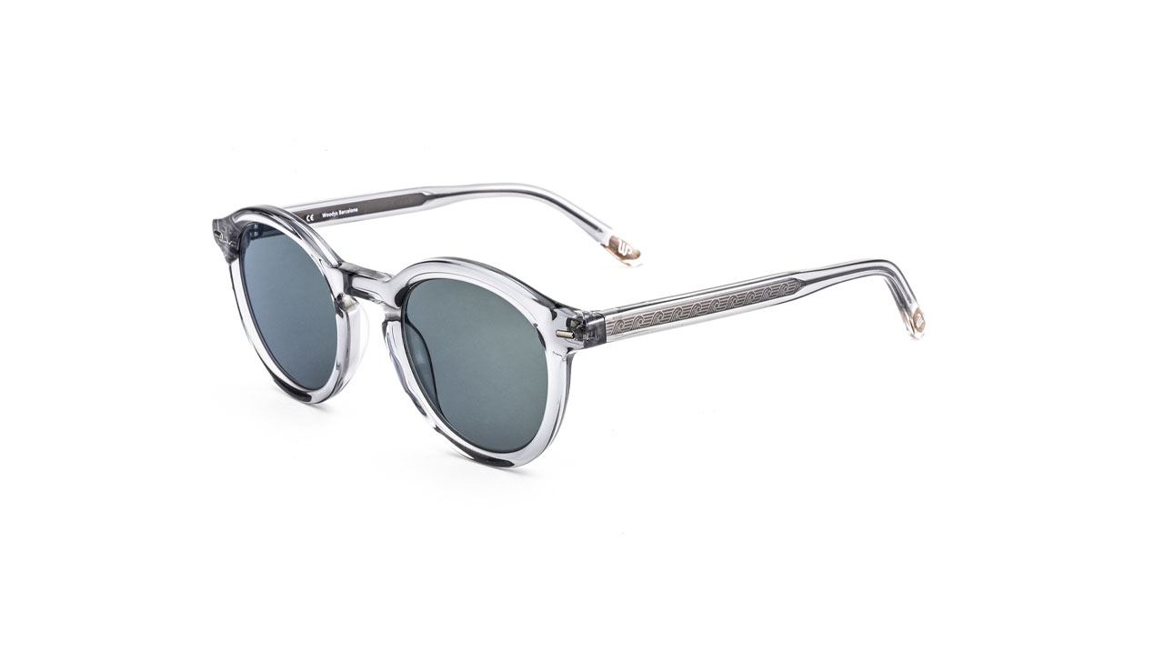 Paire de lunettes de soleil Woodys Lansky /s couleur gris - Côté à angle - Doyle