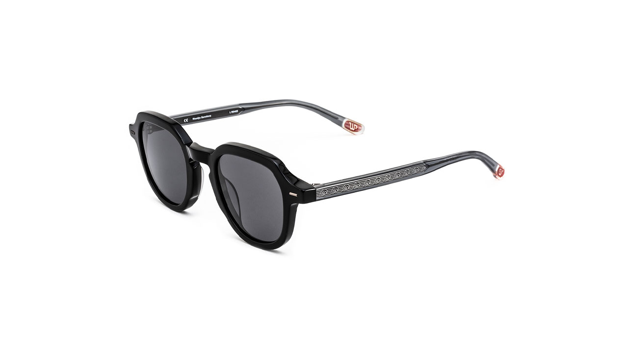 Paire de lunettes de soleil Woodys Capone /s couleur noir - Côté à angle - Doyle