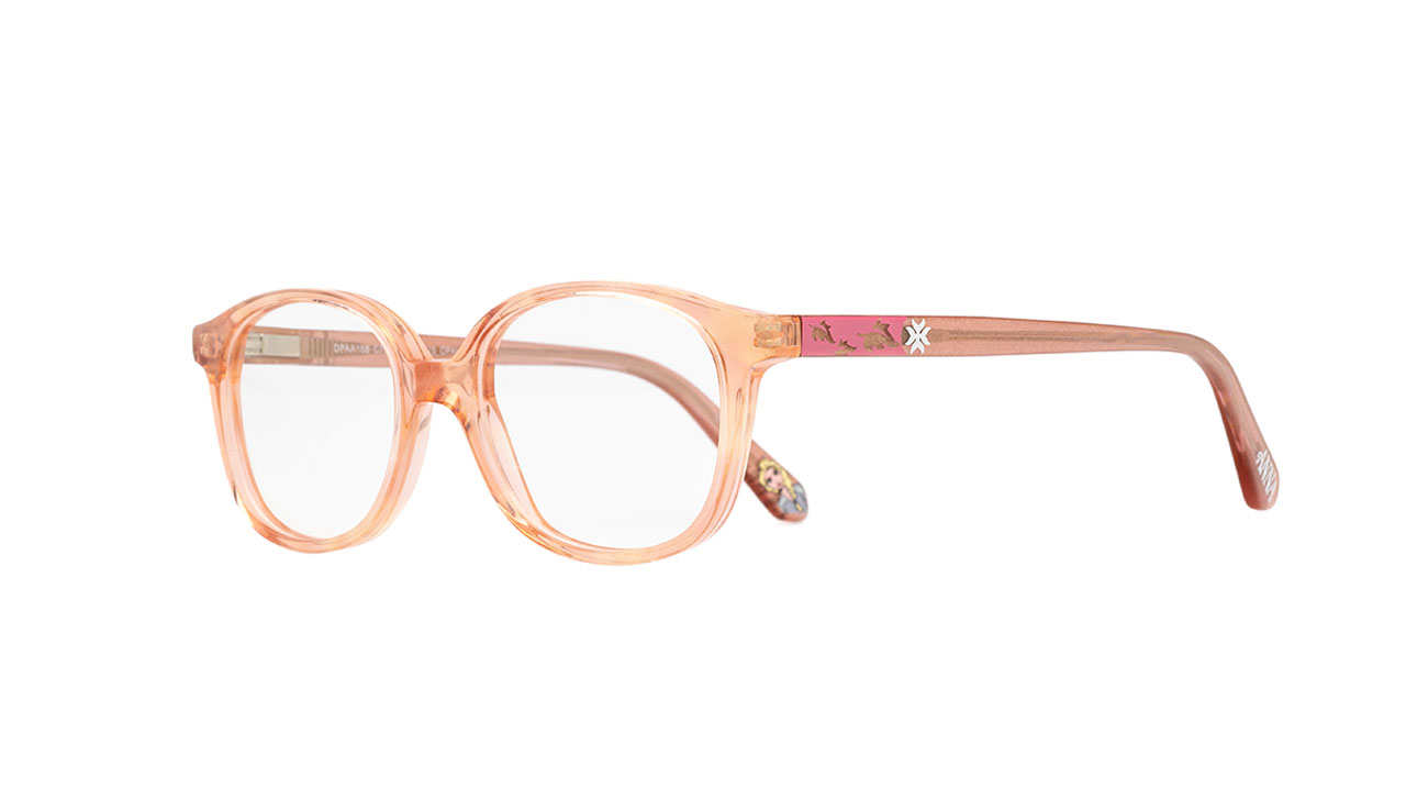 Paire de lunettes de vue Opal-enfant Dpaa166 couleur rose - Côté à angle - Doyle