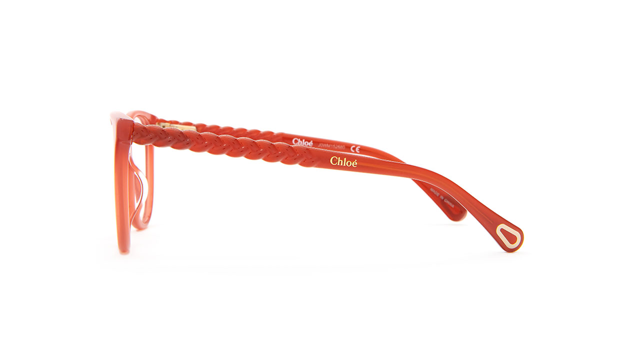 Paire de lunettes de vue Chloe Cc0002o couleur rouge - Côté droit - Doyle
