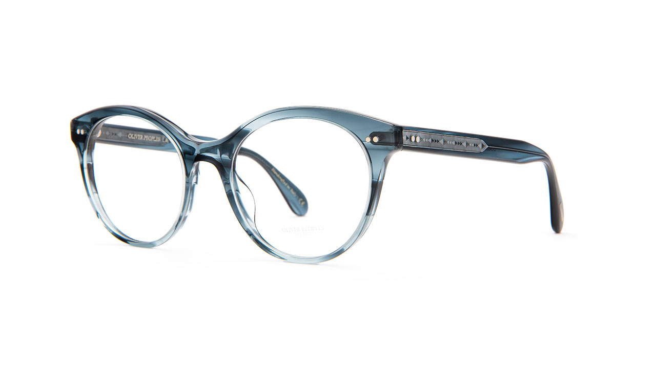 Paire de lunettes de vue Oliver-peoples Gwinn ov5463u couleur marine - Côté à angle - Doyle
