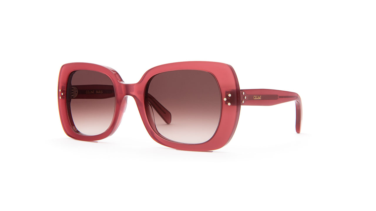 Paire de lunettes de soleil Celine-paris Cl40188i /s couleur rose - Côté à angle - Doyle