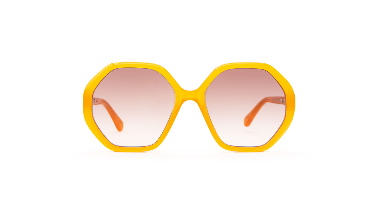 Paire de lunettes de soleil Chloe Cc0004s couleur jaune - Doyle