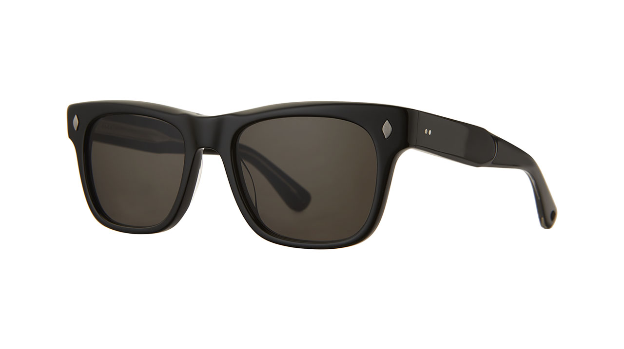 Paire de lunettes de soleil Garrett-leight Troubadour /s couleur noir - Côté à angle - Doyle