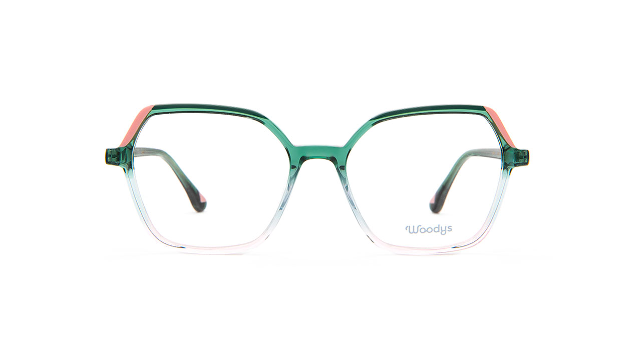 Paire de lunettes de vue Woodys Dore couleur vert - Doyle