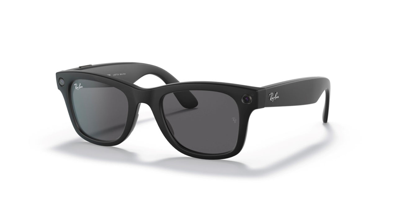 Paire de lunettes de soleil Ray-ban Rw4002 stories couleur noir - Côté à angle - Doyle