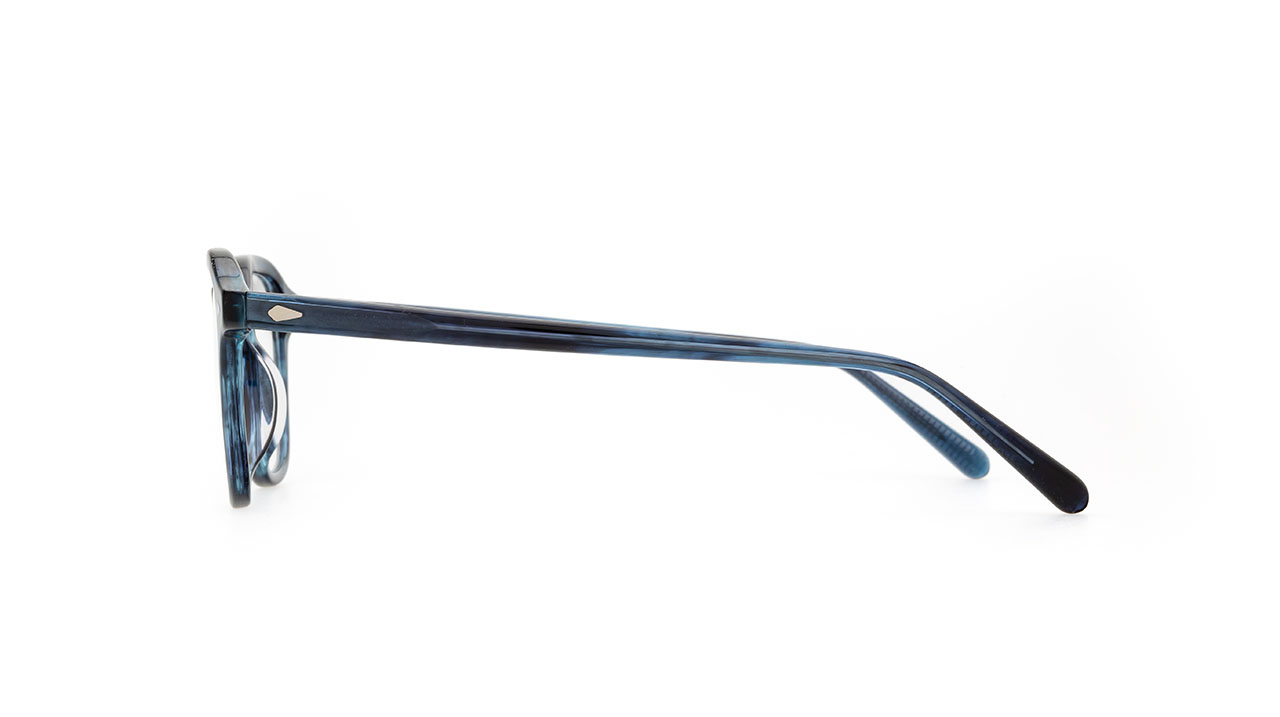 Paire de lunettes de vue Moscot Vantz couleur marine - Côté droit - Doyle
