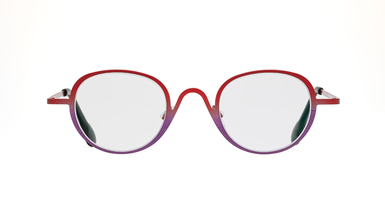 Paire de lunettes de vue Theo-eyewear Plantin couleur rouge - Doyle