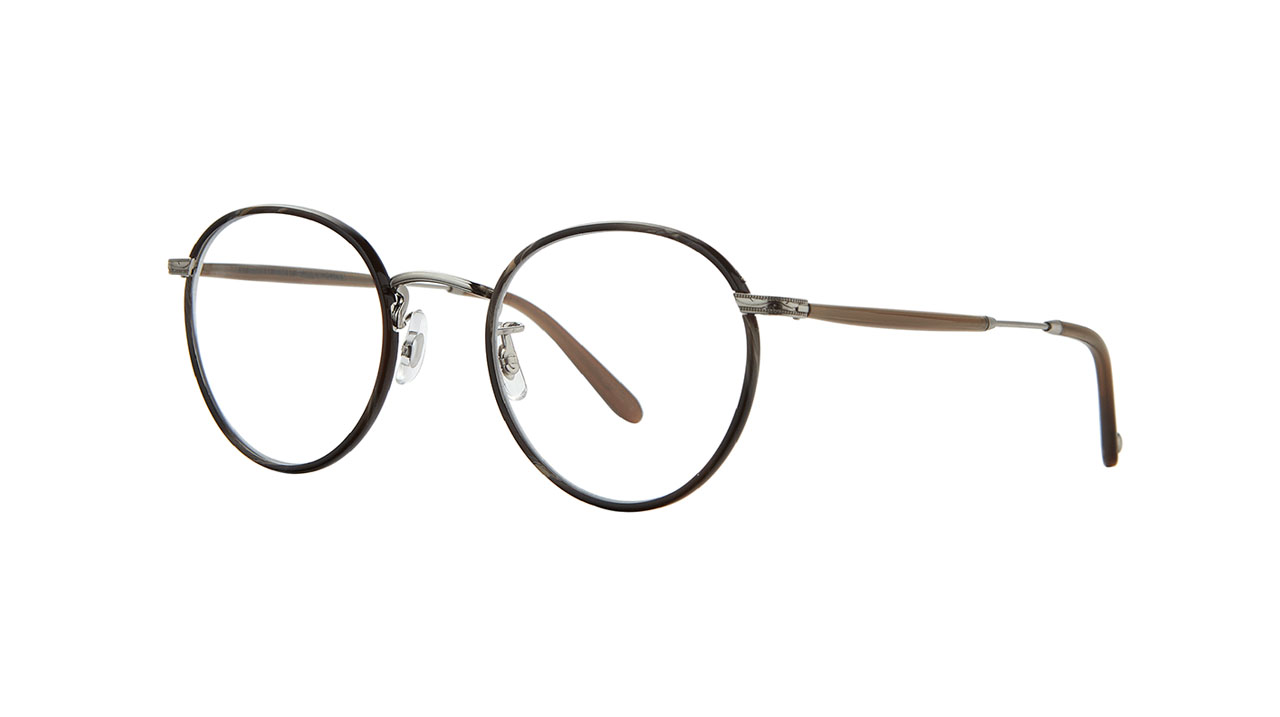 Paire de lunettes de vue Garrett-leight Wilson couleur noir - Côté à angle - Doyle