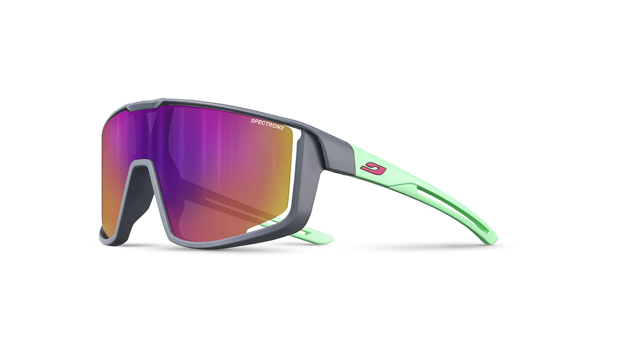 Paire de lunettes de soleil Julbo Js550 fury s couleur gris - Côté à angle - Doyle