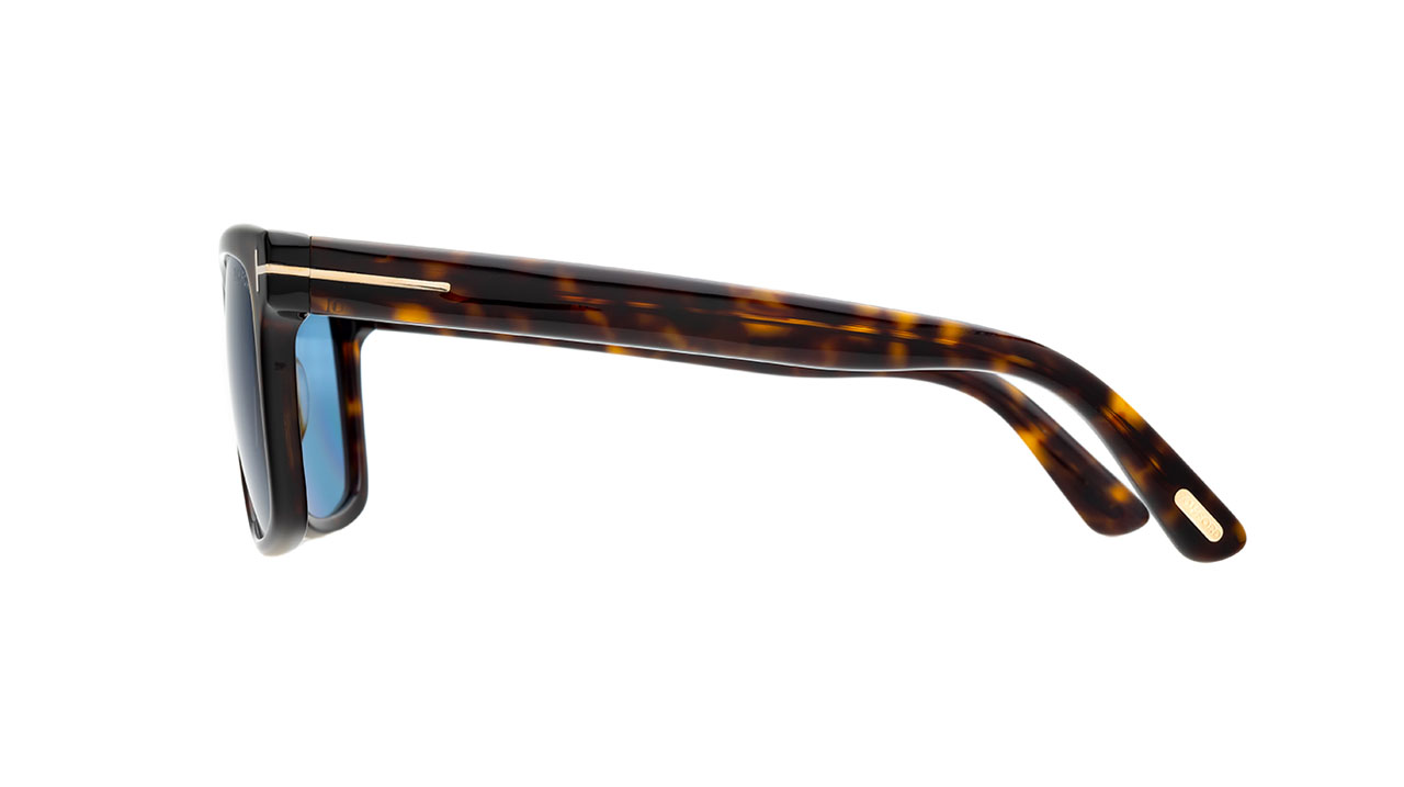Paire de lunettes de soleil Tom-ford Tf906 / s couleur havane - Côté droit - Doyle