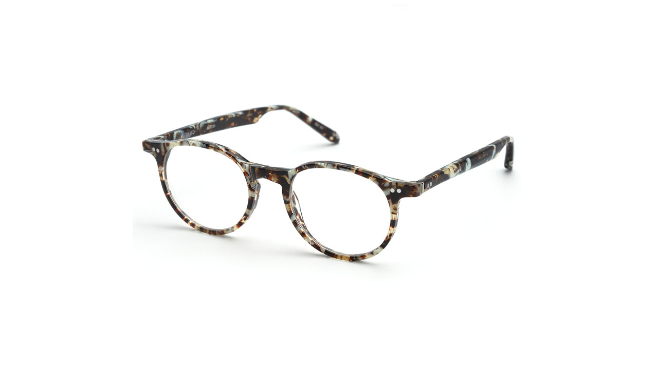 Paire de lunettes de vue Krewe Carson couleur brun - Côté à angle - Doyle