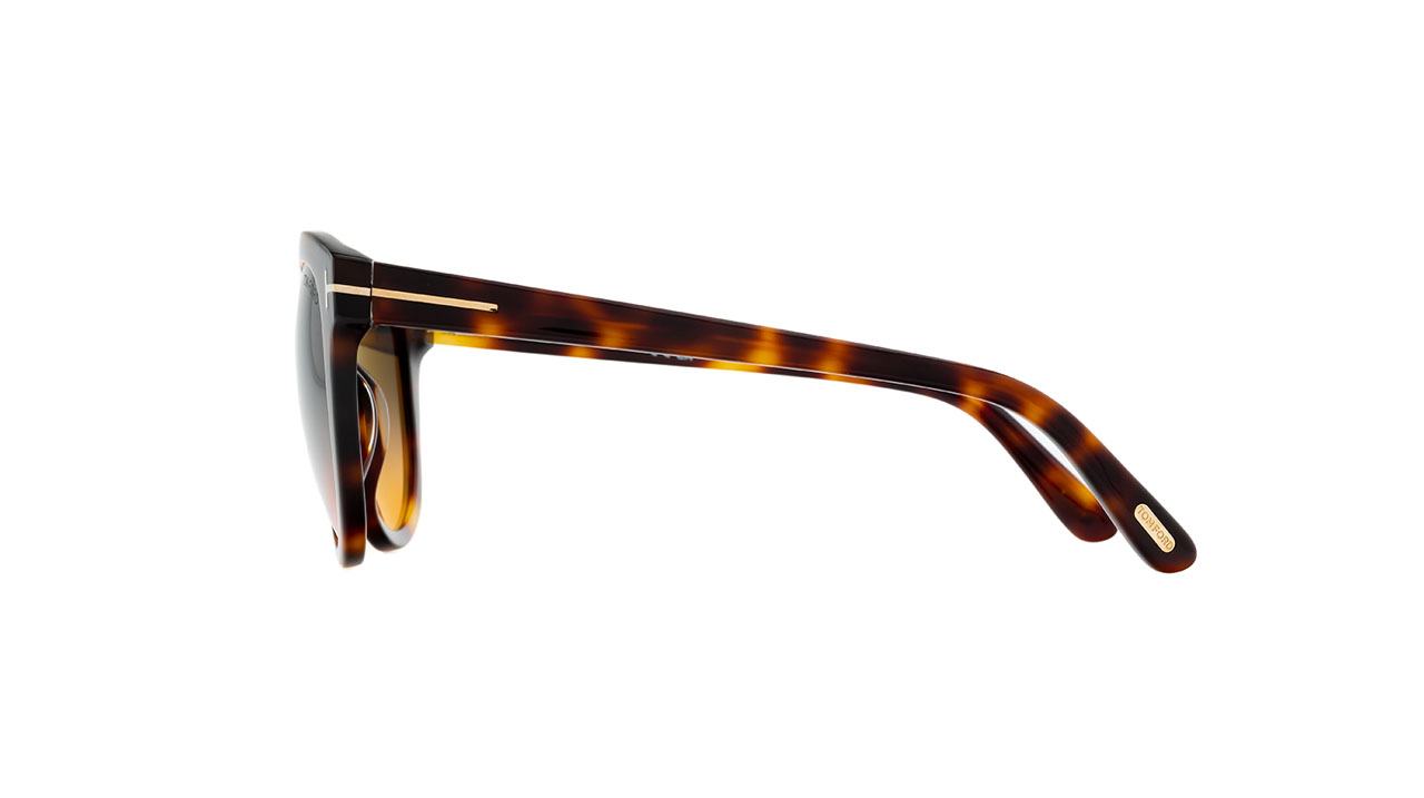 Paire de lunettes de soleil Tom-ford Tf914 /s couleur havane - Côté droit - Doyle