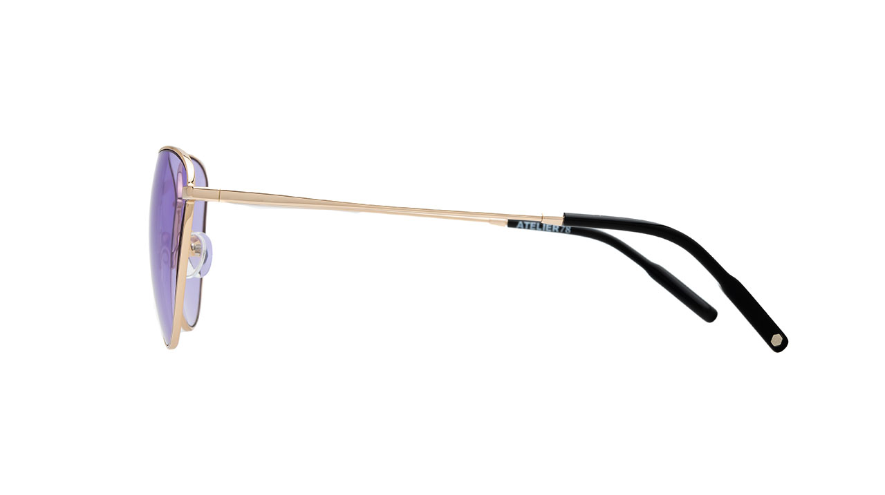 Paire de lunettes de soleil Atelier78 Chloe /s couleur or - Côté droit - Doyle