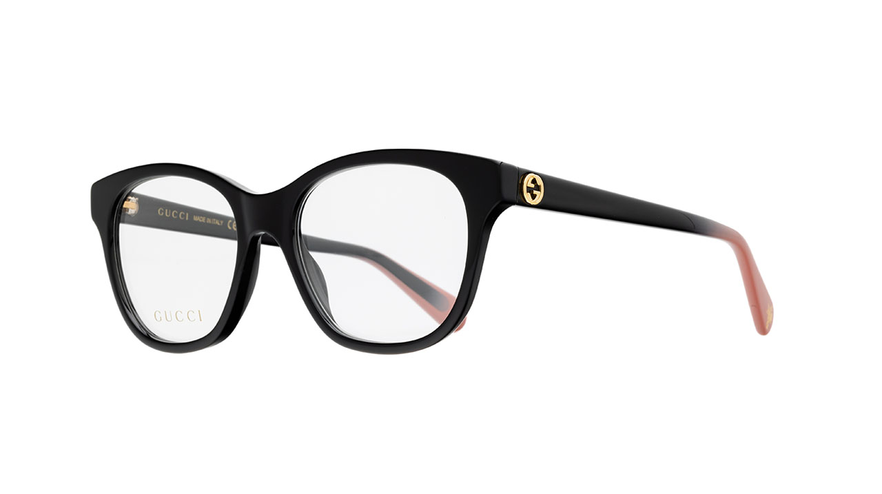 Paire de lunettes de vue Gucci Gg0923o couleur noir - Côté à angle - Doyle