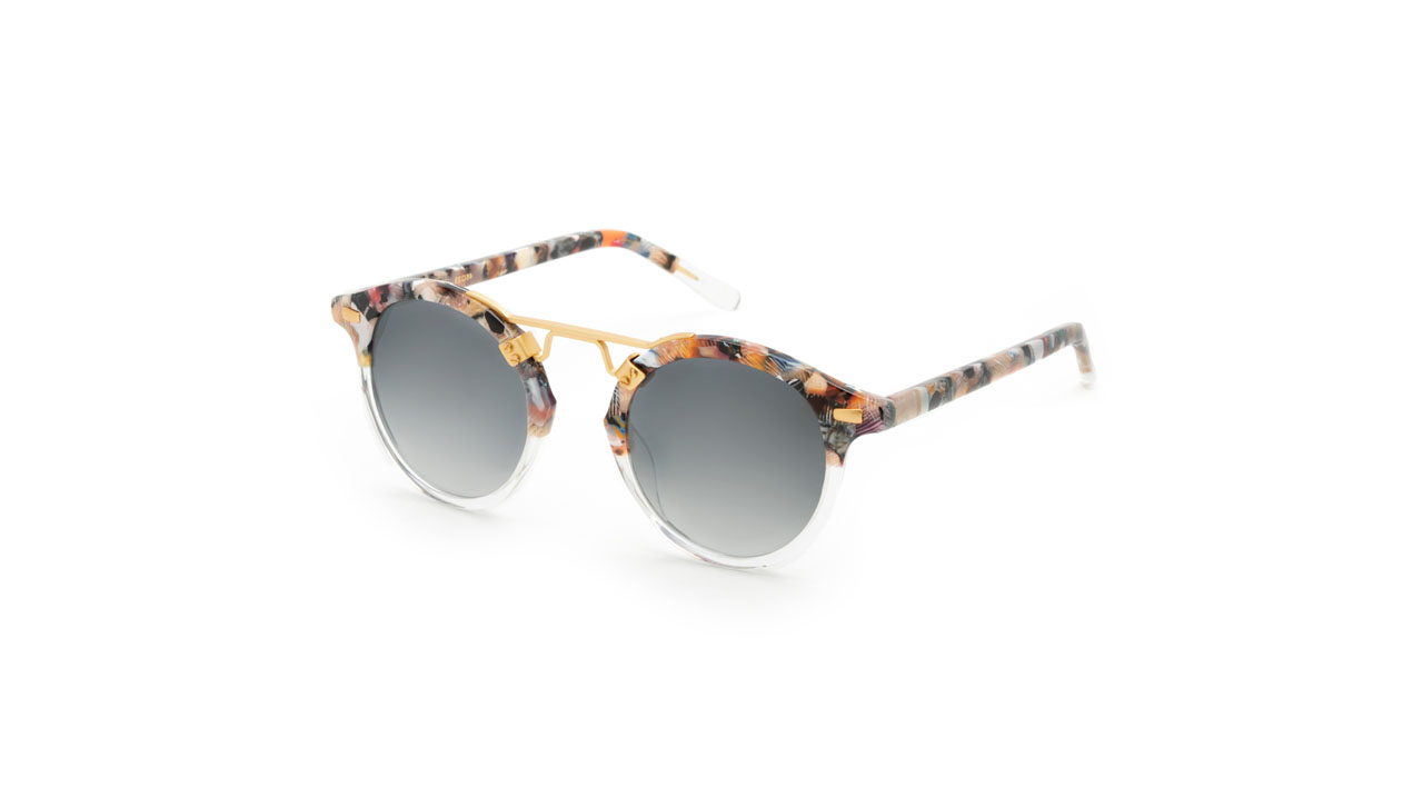 Paire de lunettes de soleil Krewe St-louis /s couleur sable - Côté à angle - Doyle