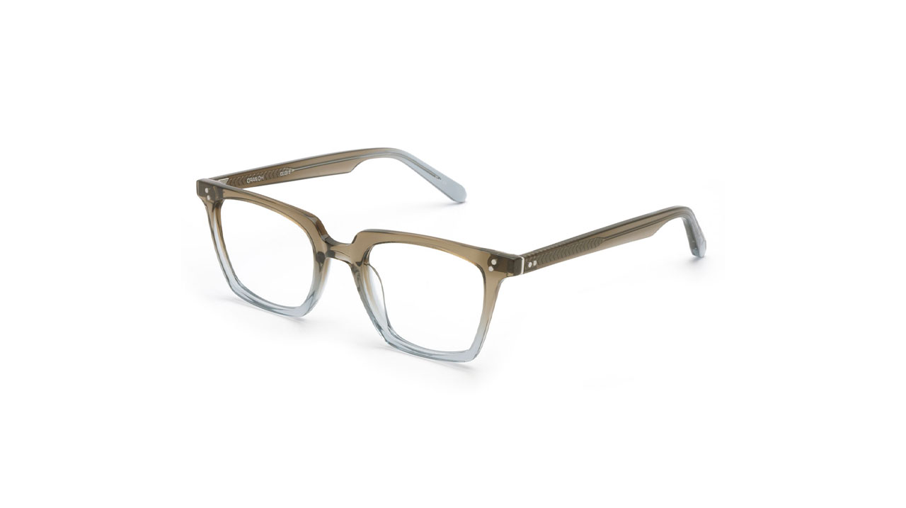 Paire de lunettes de vue Krewe Howard couleur vert - Côté à angle - Doyle