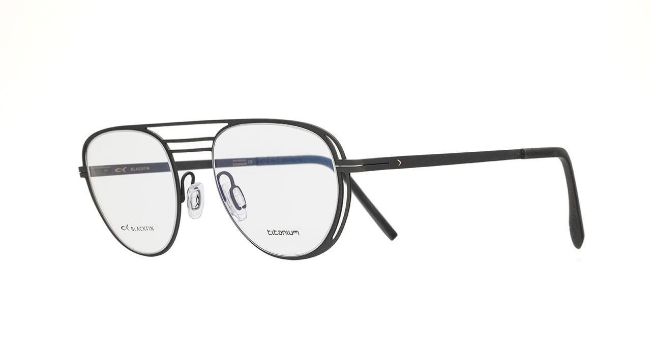 Paire de lunettes de vue Blackfin Bf972 gold coast couleur gris - Côté à angle - Doyle