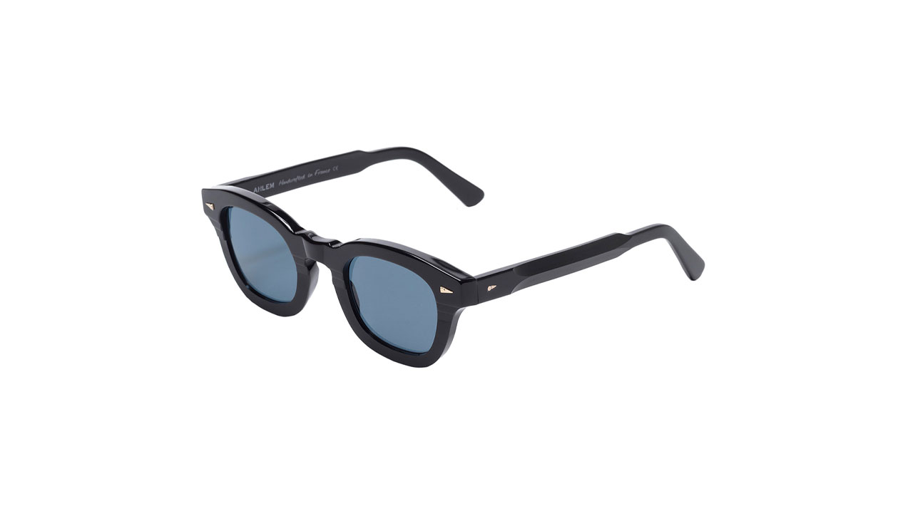 Paire de lunettes de soleil Ahlem Le marais /s couleur noir - Côté à angle - Doyle