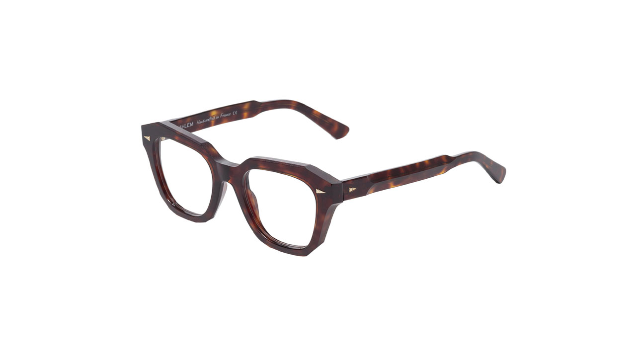 Paire de lunettes de vue Ahlem Pont des arts 8 raw couleur rouge - Côté à angle - Doyle