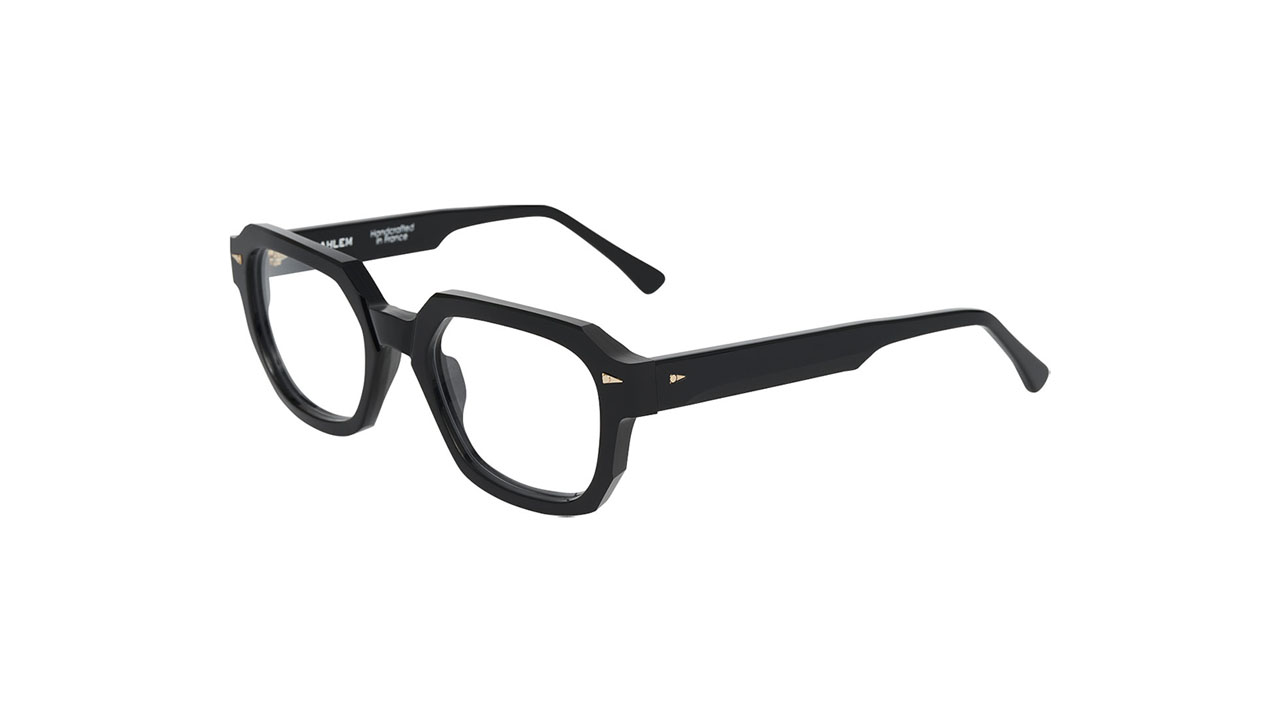 Paire de lunettes de vue Ahlem Bellechasse couleur noir - Côté à angle - Doyle