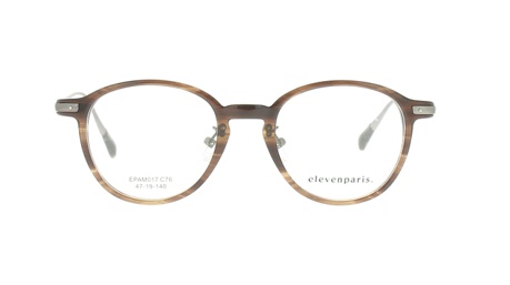 Paire de lunettes de vue Eleven-paris Epam017 couleur brun - Doyle