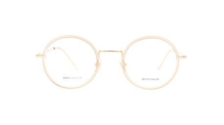 Paire de lunettes de vue Gigi-studios Delta couleur or rose - Doyle