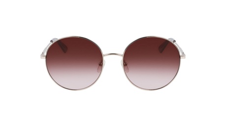 Paire de lunettes de soleil Longchamp Lo143s couleur or rose - Doyle