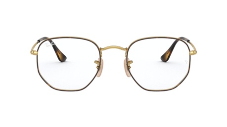 Paire de lunettes de vue Ray-ban Rx6448 couleur bronze - Doyle