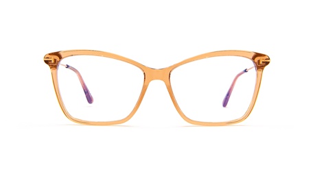 Paire de lunettes de vue Tom-ford Tf5687-b couleur pêche cristal - Doyle