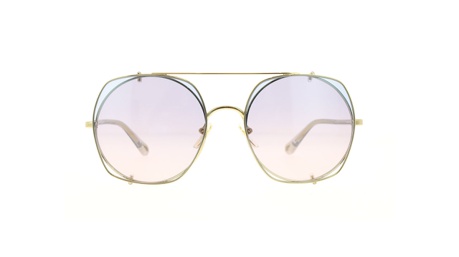 Paire de lunettes de soleil Chloe Ch0042s + clip couleur or - Doyle