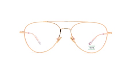 Paire de lunettes de vue Toms Winslow couleur or rose - Doyle