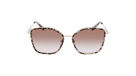 Paire de lunettes de soleil Longchamp Lo685s couleur brun - Doyle