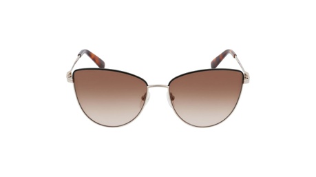 Paire de lunettes de soleil Longchamp Lo152s couleur or - Doyle