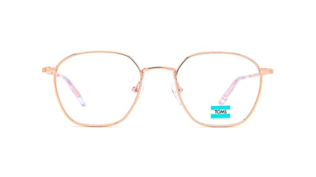 Paire de lunettes de vue Toms Rainald 201 couleur or rose - Doyle