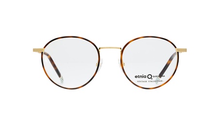 Paire de lunettes de vue Etnia-vintage Llafranch couleur havane or - Doyle