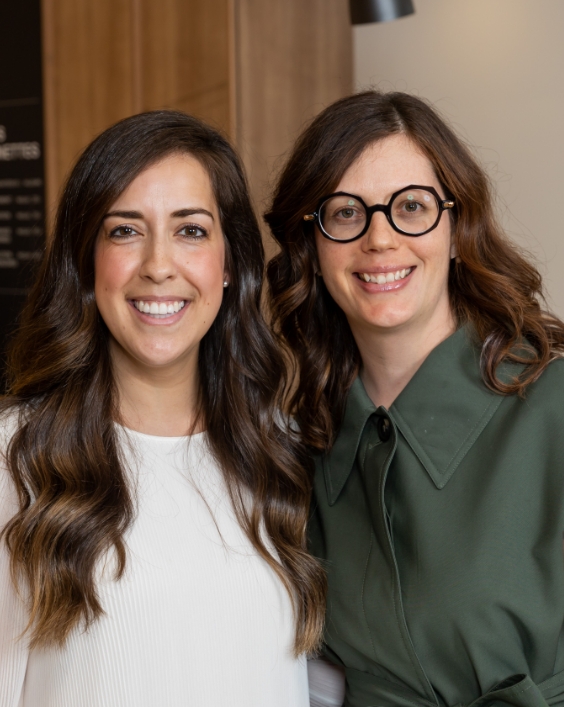 Dr. Rosanne Trudel, co-owner and optometrist, and Mariko Rouleau, co-owner and optician, DOYLE - Longueuil.